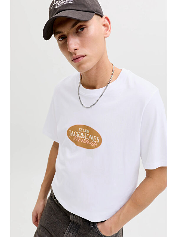 Jack & Jones Originals Jorcatskills Pamuklu Regular Fit Bisiklet Yaka T Shirt 12297891