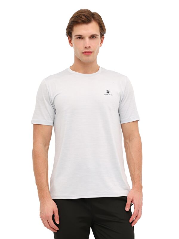 Lumberjack MB CT1328 MLN T-SH 6FX Beyaz Erkek Kısa Kol T-Shirt