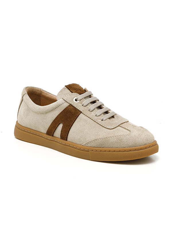 John May Kadın Sneaker ( Günlük) MAR-25Y-192-4003 Bej Süet-Taba Süet