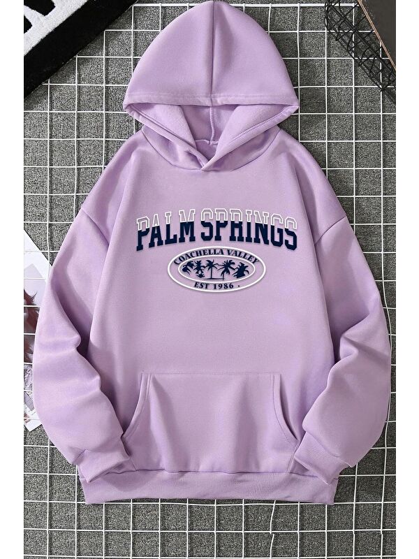uyguntarz Unisex Palm Springs Baskılı Sweatshirt