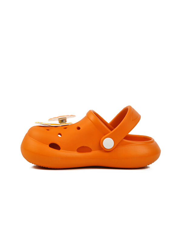 Turuncu Kız Çocuk Sabo Terlik Yumurcak - Görsel 3