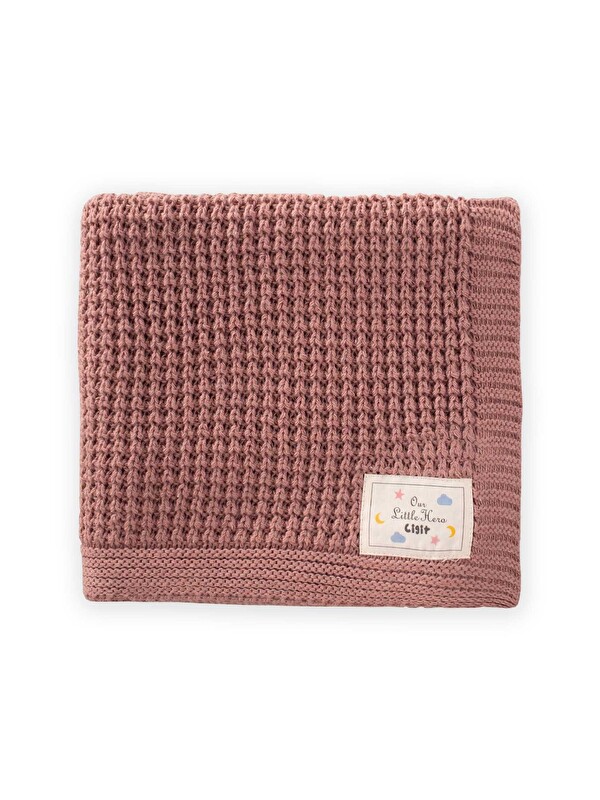 CİGİT Selanik Triko Battaniye 80X100 (+/-5 Cm ) Gül Kurusu