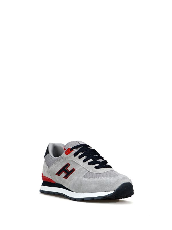 Peru Hakiki Deri Gri Erkek Spor Ayakkabı - Görsel 2