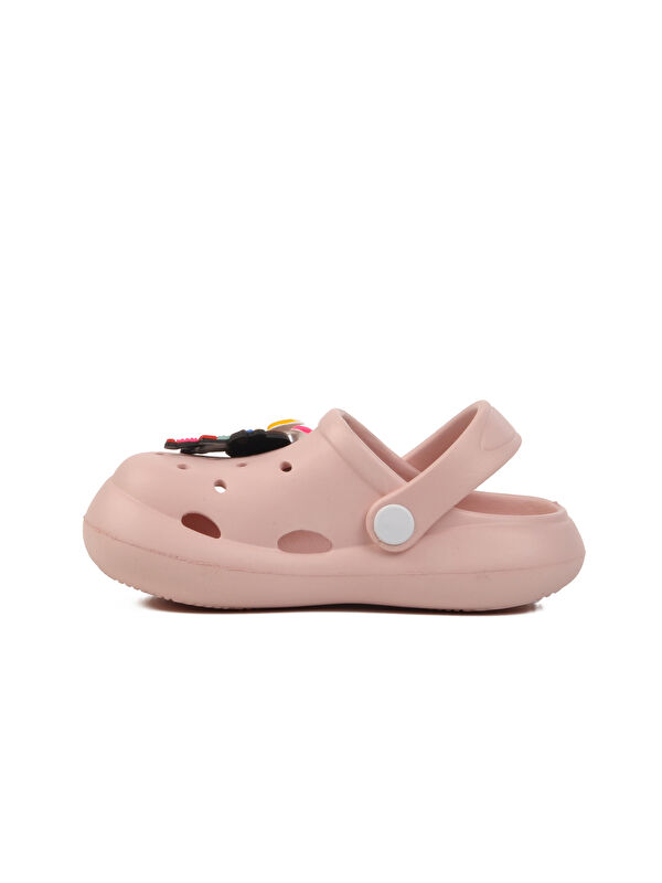 Pudra Kız Çocuk Sabo Terlik Yumurcak - Görsel 3