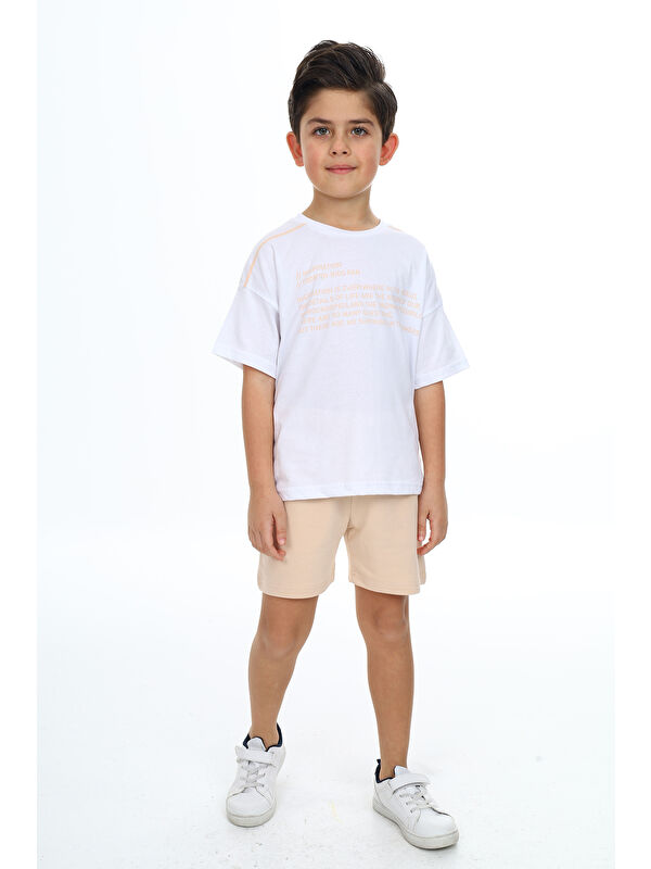 Toontoykids Erkek Çocuk Baskılı Şortlu Takım