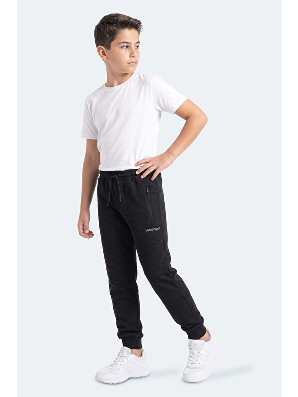 SLAZENGER PRIMO Unisex Çocuk Siyah Eşofman Altı