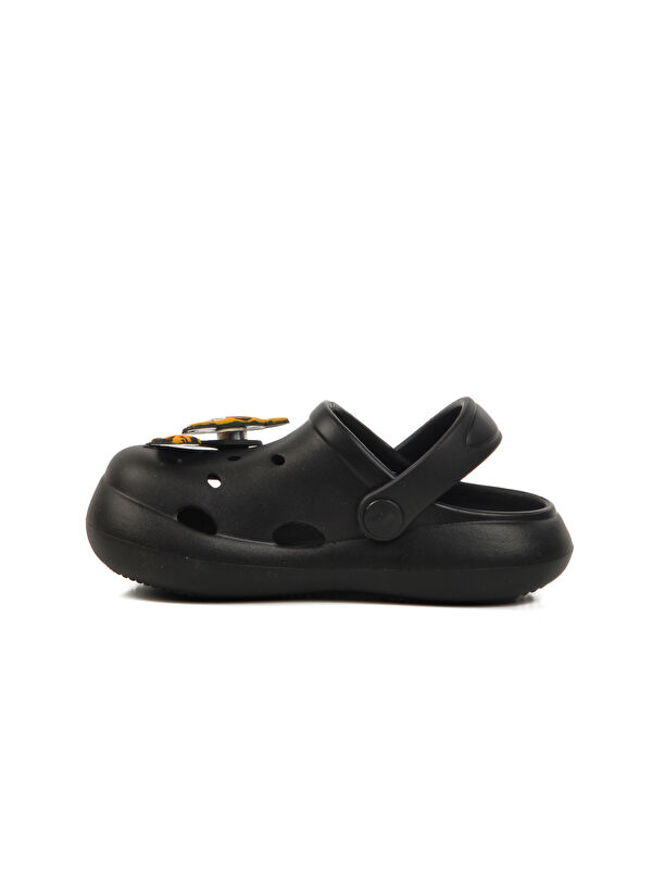 Siyah Kız Çocuk Sabo Terlik Yumurcak - Görsel 3