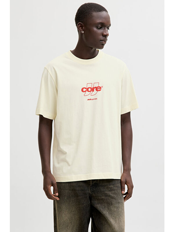 Jack & Jones Core Logolu Pamuklu Regular Fit Bisiklet Yaka T Shirt 12289868