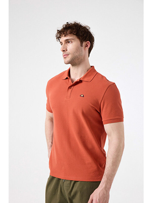 Ellesse % 100 Pamuk Regular Fit Düğmeli Polo Yaka T Shirt 6SM5044-BR