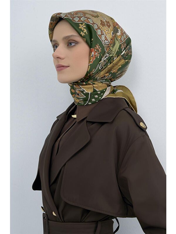 ARMİNE Saf İpek Twill Eşarp 9535D 25
