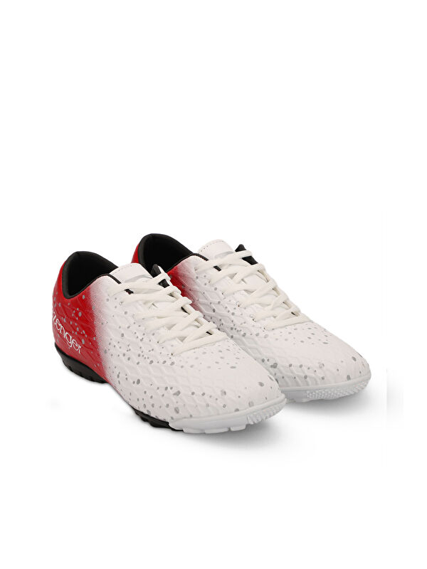 HANIA HS Erkek Çocuk Futbol Ayakkabı Beyaz / Kırmızı - Görsel 3