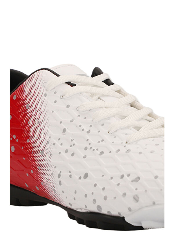 HANIA HS Erkek Çocuk Futbol Ayakkabı Beyaz / Kırmızı - Görsel 5