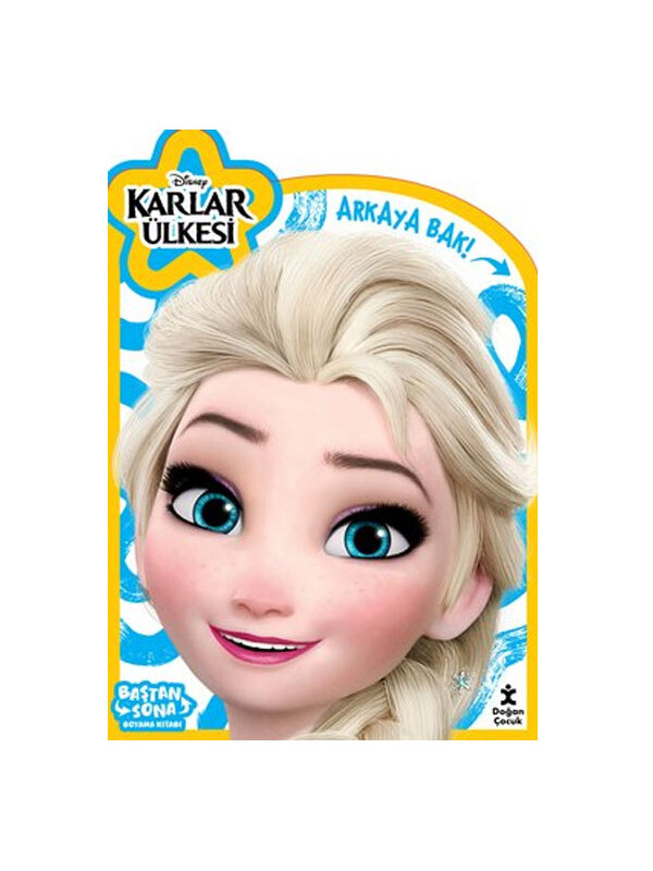 Doğan Çocuk Disney Karlar Ülkesi Baştan Sona Maskeli Boyama