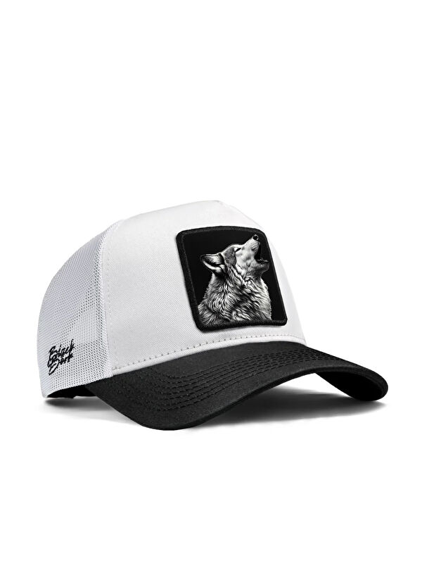 BlackBörk Logolu Siyah-Beyaz Trucker Şapka