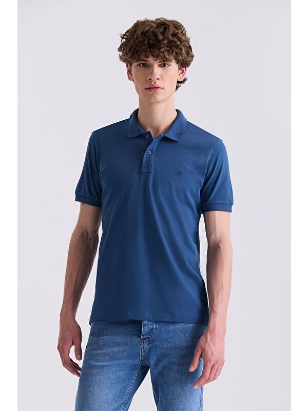 JAKAMEN Marin Slim Fit Polo Yaka T-Shirt