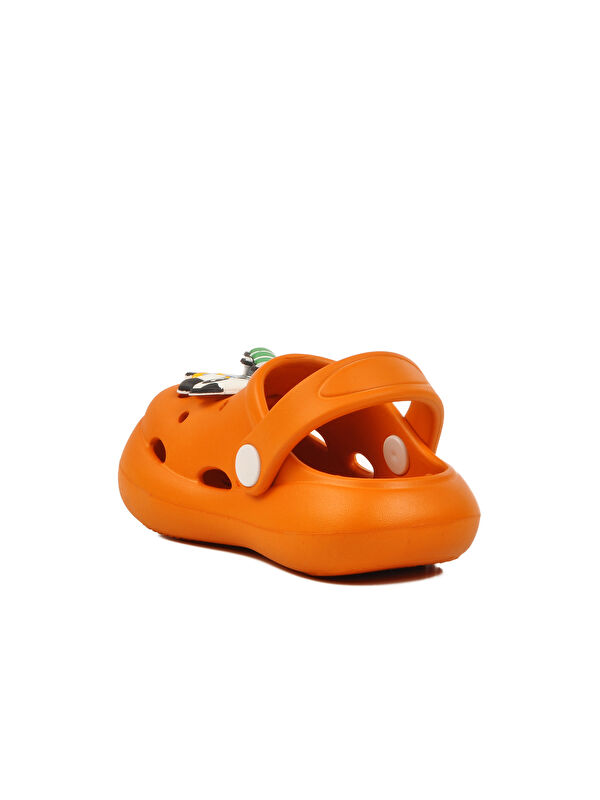 Turuncu Unisex Çocuk Sabo Terlik Yumurcak - Görsel 5