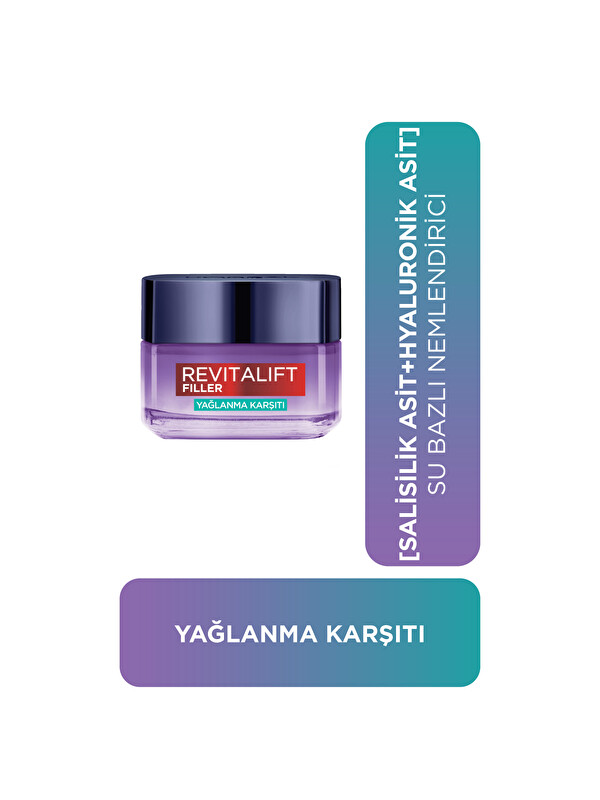 L'Oreal Paris L'Oréal Paris Revitalift Filler Yağlanma Karşıtı Su Bazlı Nemlendirici Jel Krem