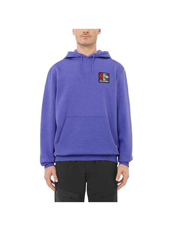 Salomon Freestyle Unisex Mor Kapüşonlu Sweatshirt