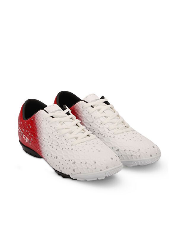 HANIA HS Erkek Futbol Ayakkabı Beyaz / Kırmızı - Görsel 3