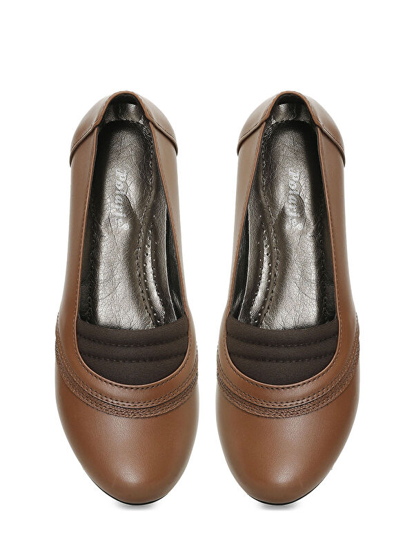 166512.Z4PR Taba Kadın Dolgu Ayakkabı - Görsel 5