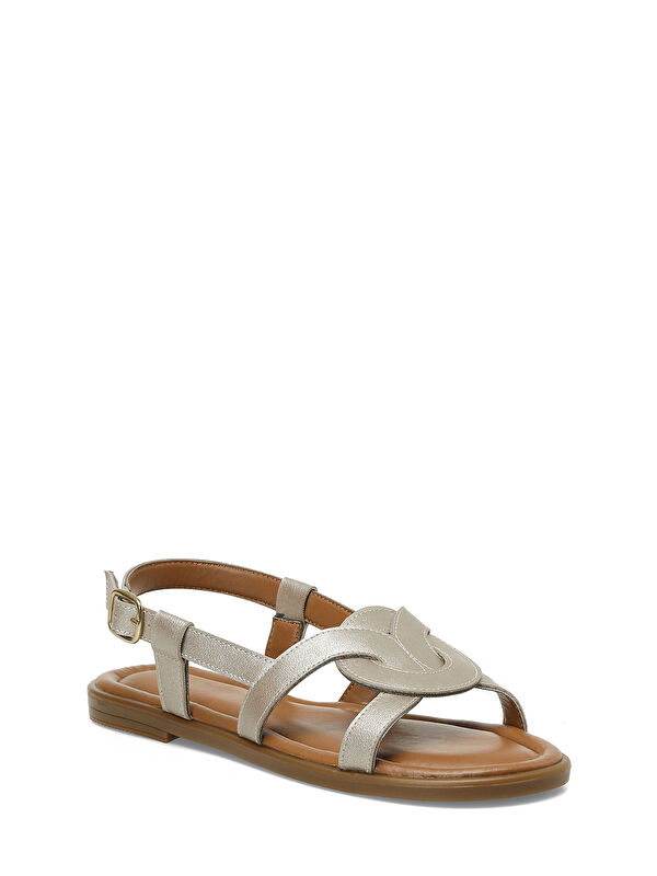 325053.Z 5FX Altın Kadın Düz Sandalet - Görsel 3