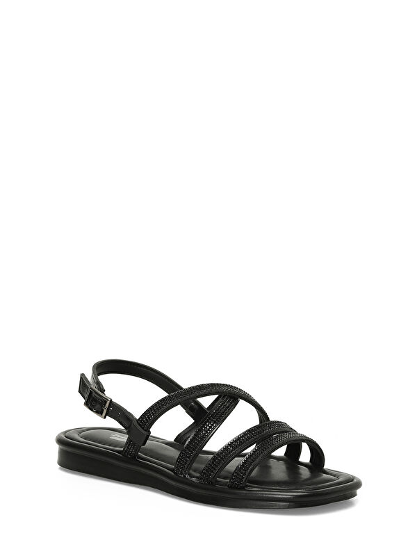 325056.Z 5FX Siyah Kadın Düz Sandalet - Görsel 3