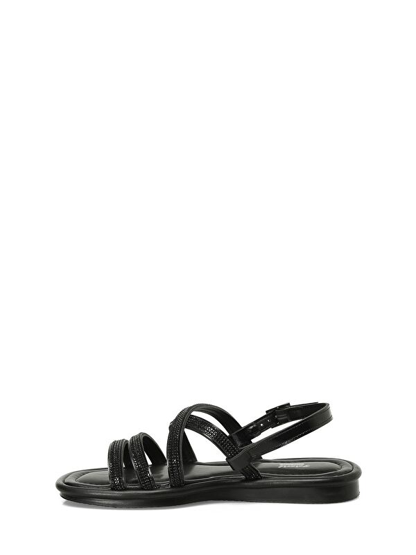 325056.Z 5FX Siyah Kadın Düz Sandalet - Görsel 4