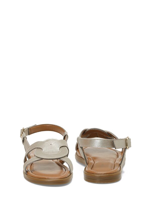 325053.Z 5FX Altın Kadın Düz Sandalet - Görsel 6