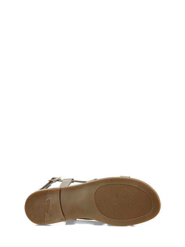 325053.Z 5FX Altın Kadın Düz Sandalet - Görsel 7