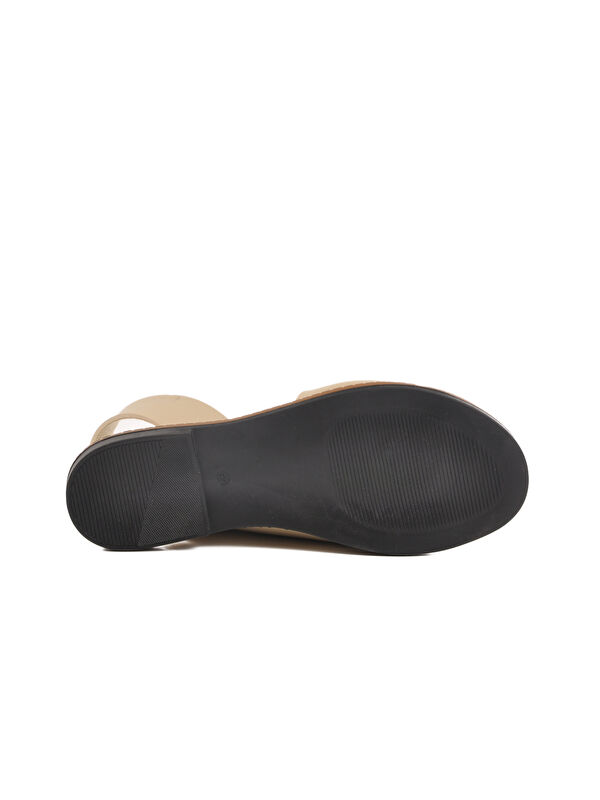 Bej Hafif İnce Taban Kadın Sandalet 102 Z - Görsel 6