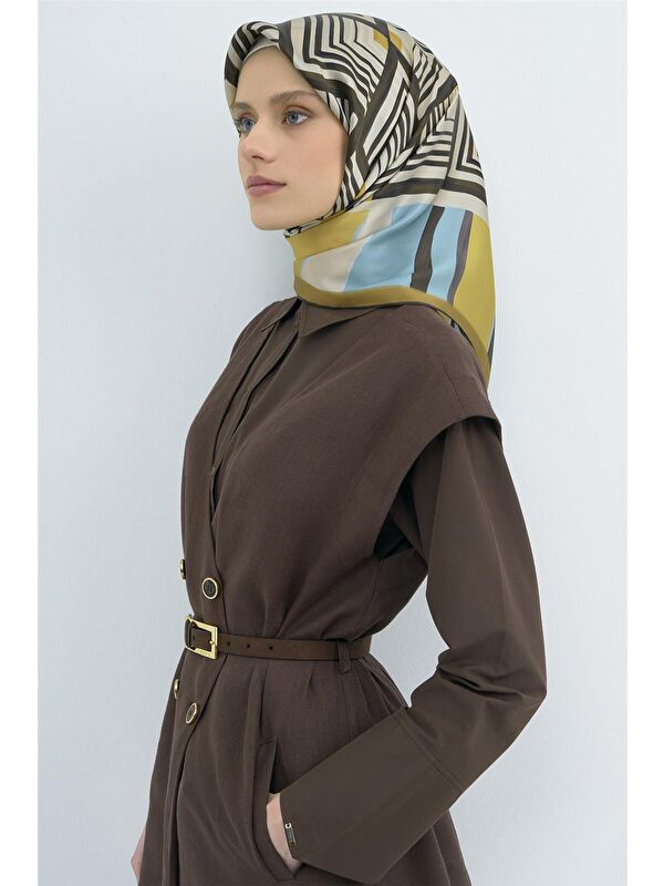 ARMİNE Saf İpek Twill Eşarp 9534D 81