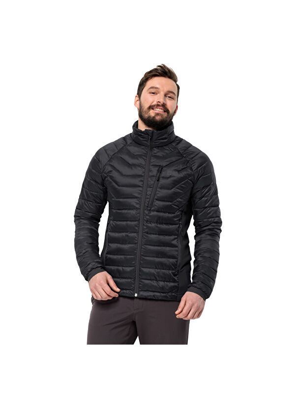Jack Wolfskin Routeburn Pro Ins Erkek Siyah Outdoor Şişme Mont