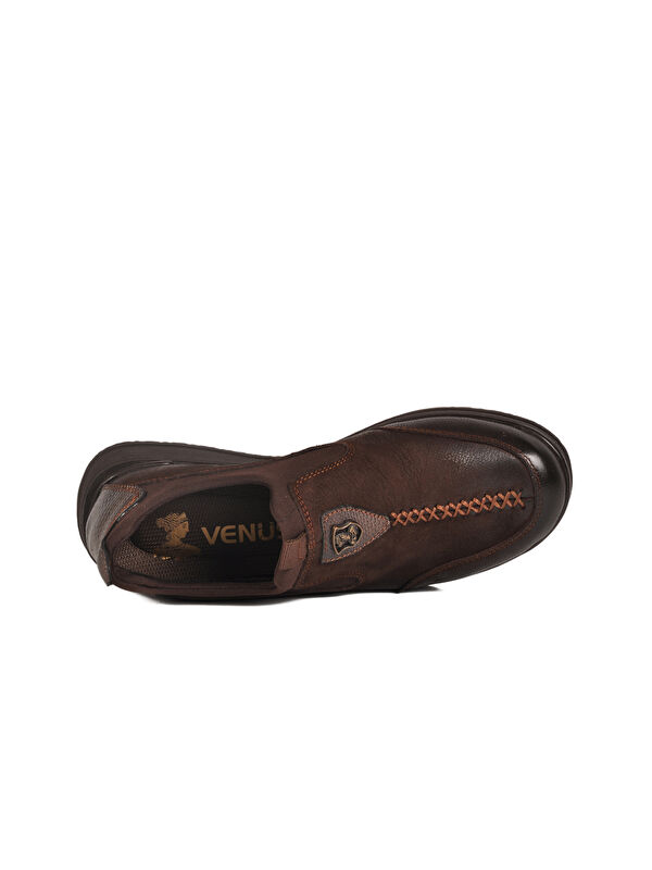 Kahve Nubuk Hakiki Deri Kadın Casual Ayakkabı 2250906K Z - Görsel 5