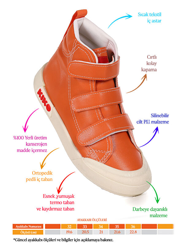 Garf Günlük Cırtlı Erkek Çocuk Bot Ayakkabı - Görsel 3