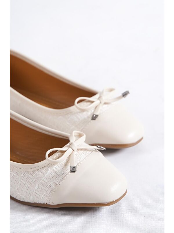 Capone Outfitters Bej Capone Outfitters Hana Trend Kadın Babet