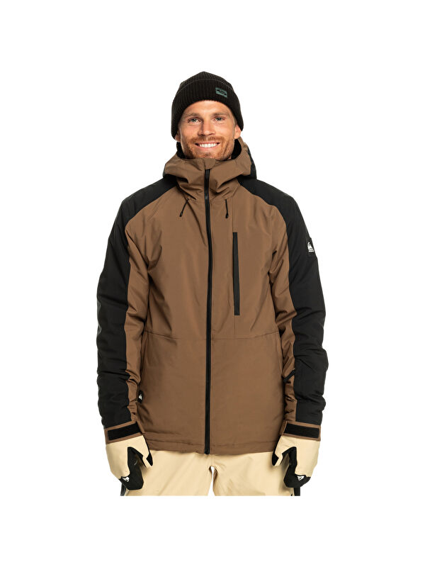 Quiksilver Steeze Unisex Siyah Snowboard Ceketi Erkek Kayak ve Kar Montu