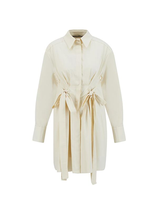 ARMİNE Fiyonklu Naturel Kumaşlı Tunik 24K4300 Aytaşı