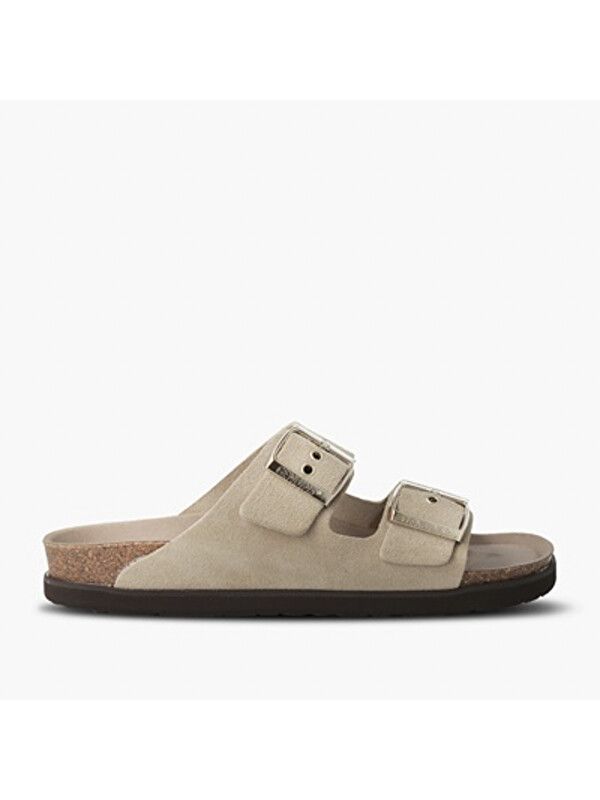 Genuins Kadın Terlik G104350 HAWAII Velour Sand