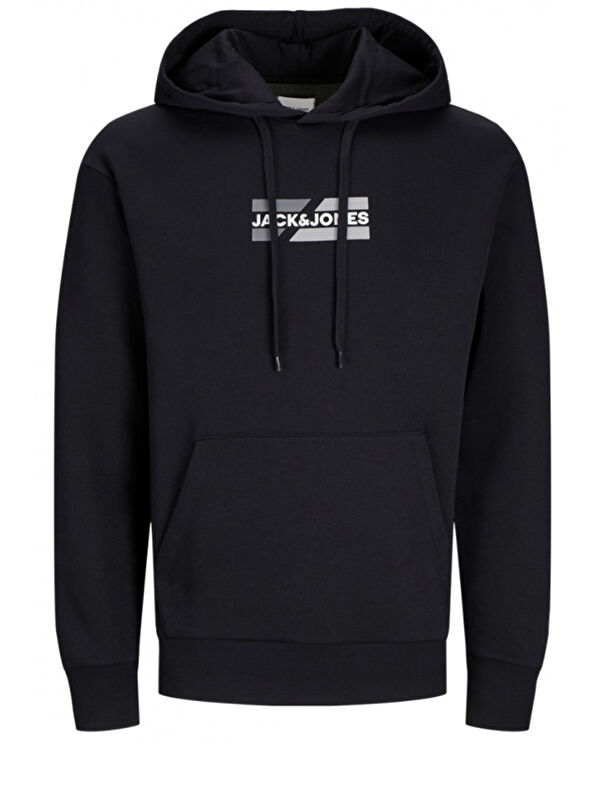 Jack & Jones Jjcorp Pamuklu Logolu Regular Fit Kapüşonlu Sweat 12268422