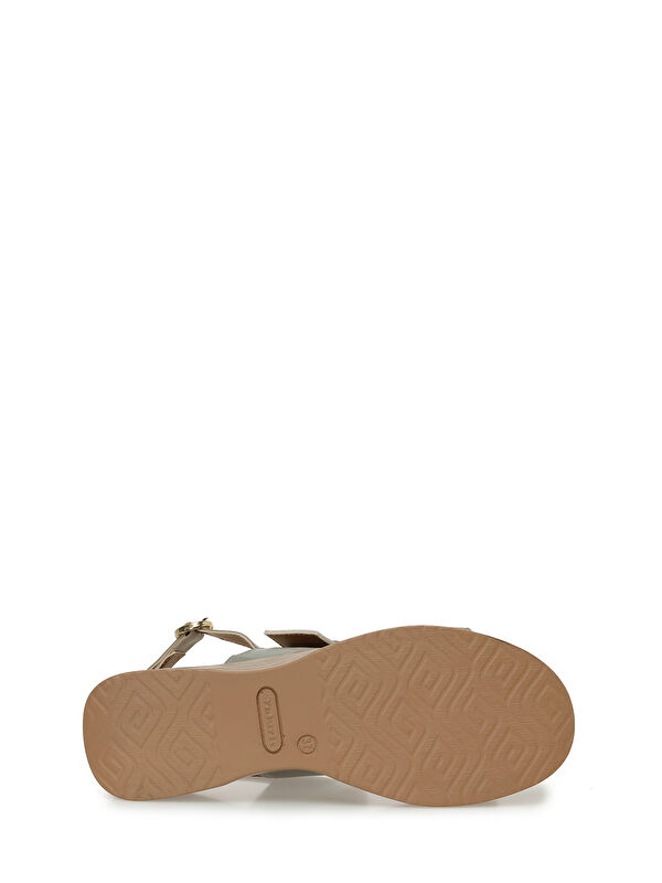 325067.Z 5FX Olive Kadın Dolgu Topuk Sandalet - Görsel 7