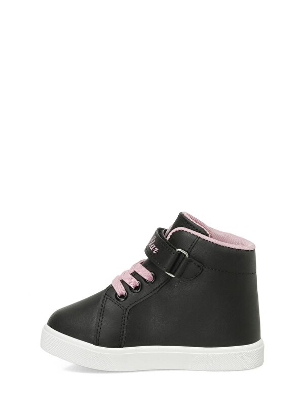GUMYE.B4PR Siyah Kız Çocuk High Sneaker - Görsel 4