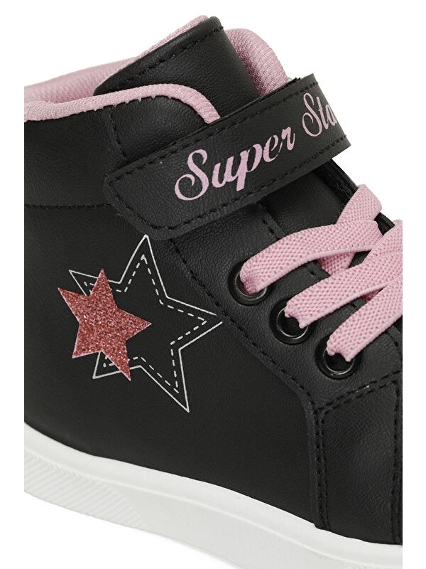 GUMYE.B4PR Siyah Kız Çocuk High Sneaker - Görsel 8