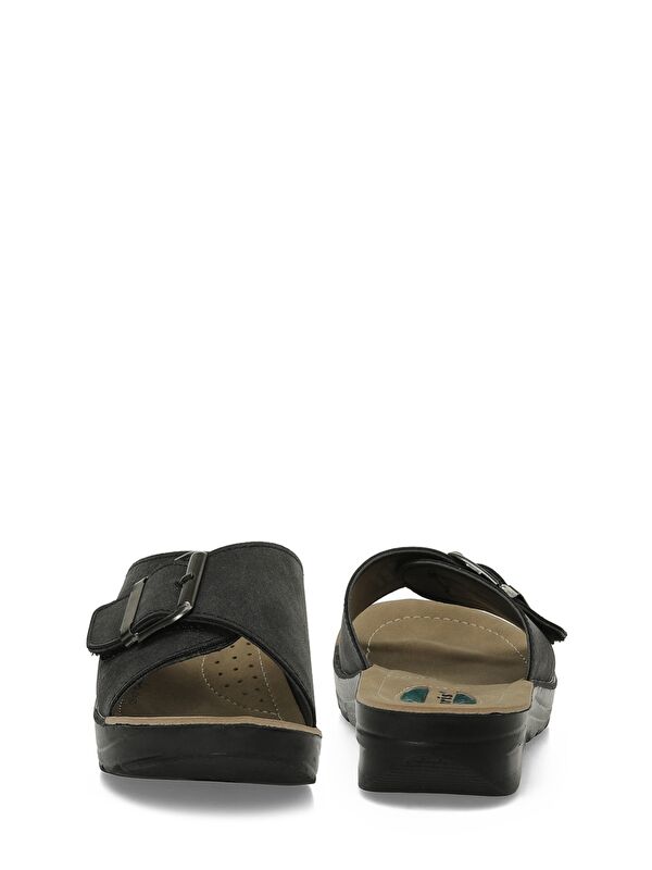 609003.Z5PR Siyah Kadın Ev Terliği - Görsel 6