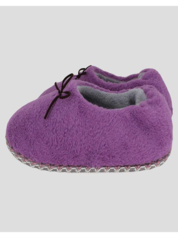 DIFFER - Bağcık Detaylı Kadın Ev İçi Ayakkabı - Görsel 3