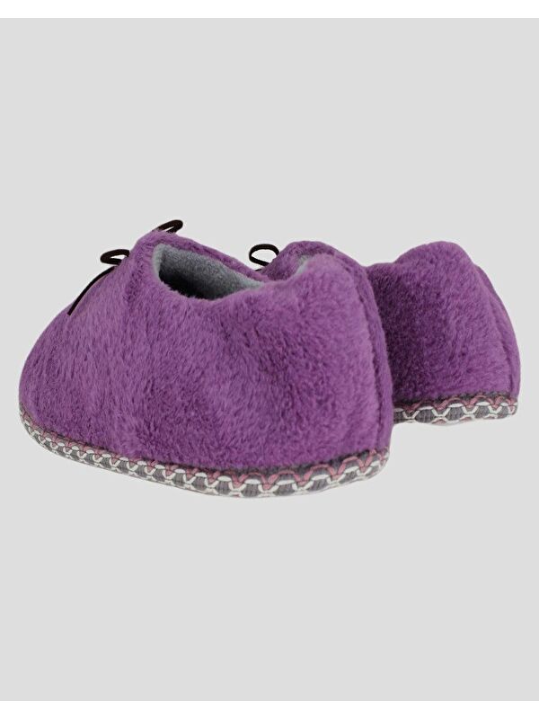 DIFFER - Bağcık Detaylı Kadın Ev İçi Ayakkabı - Görsel 4