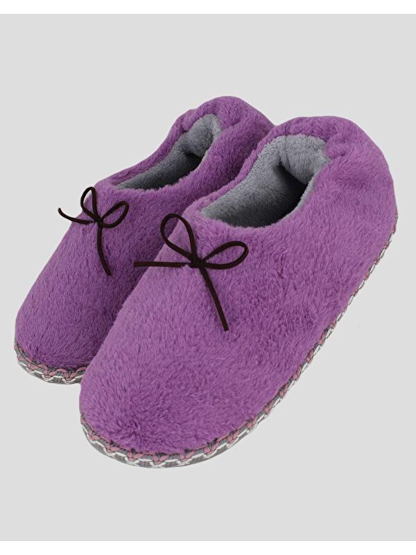 DIFFER - Bağcık Detaylı Kadın Ev İçi Ayakkabı - Görsel 5