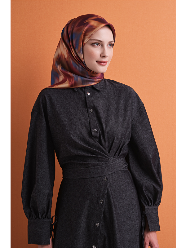 ARMİNE Saf İpek Twill Eşarp 9605D 85