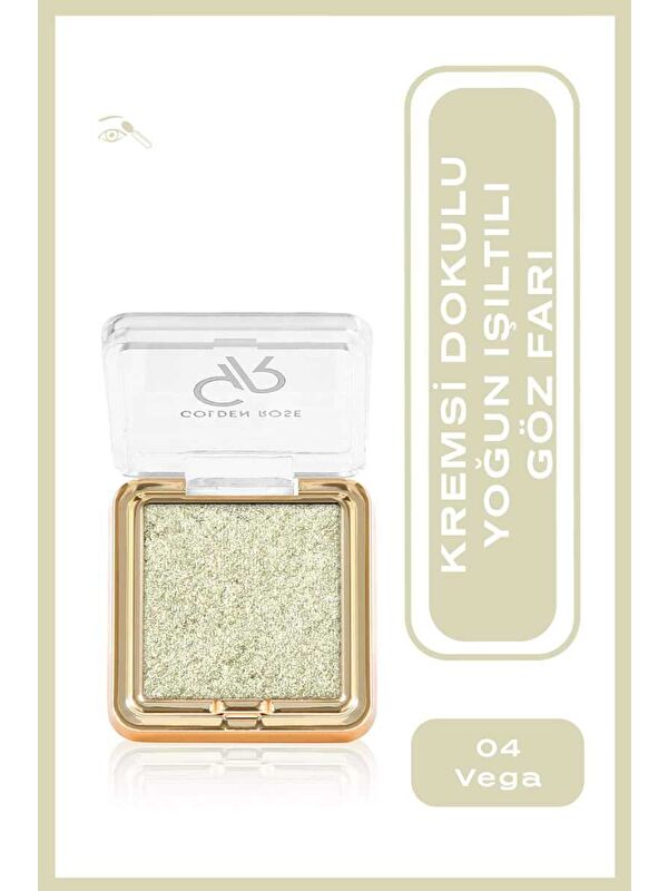 GOLDEN ROSE Glitter Glow Eyeshadow No:04 Vega - Simli Işıltılı Göz Farı