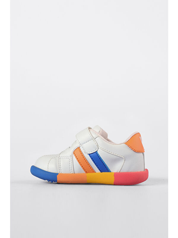 Heika Basic Unisex İlk Adım Beyaz Sneaker - Görsel 3