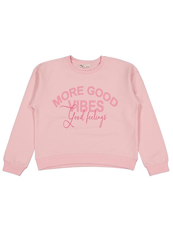Civil Girls More Good Vibes Baskılı 10-13 Yaş Sweatshirt